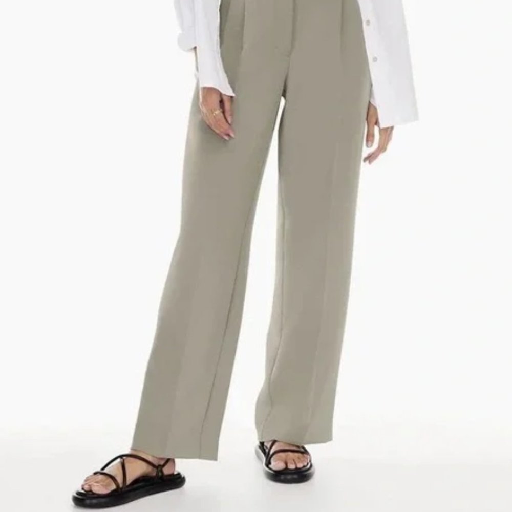 Aritzia Wilfred Effortless Pant 2 Grey Taupe